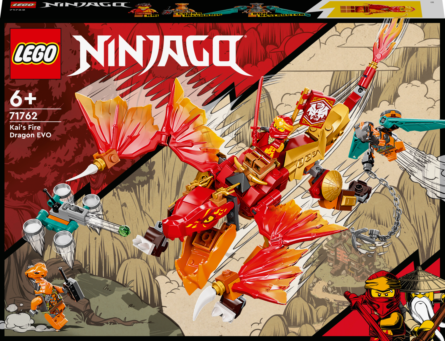 LEGO  Ninjago EVO Δράκος Φωτιάς του Κάι 71762 - LEGO, LEGO Ninjago