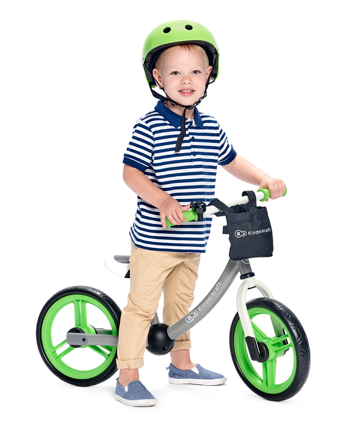 Kinderkraft Κράνος Προστασίας Helmet Γκρι 48-52εκ. - Kinderkraft