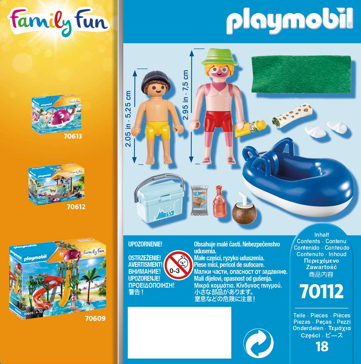 Playmobil Family Fun Παραθεριστής με Φουσκωτή Κουλούρα 70112 - Playmobil, Playmobil Family Fun