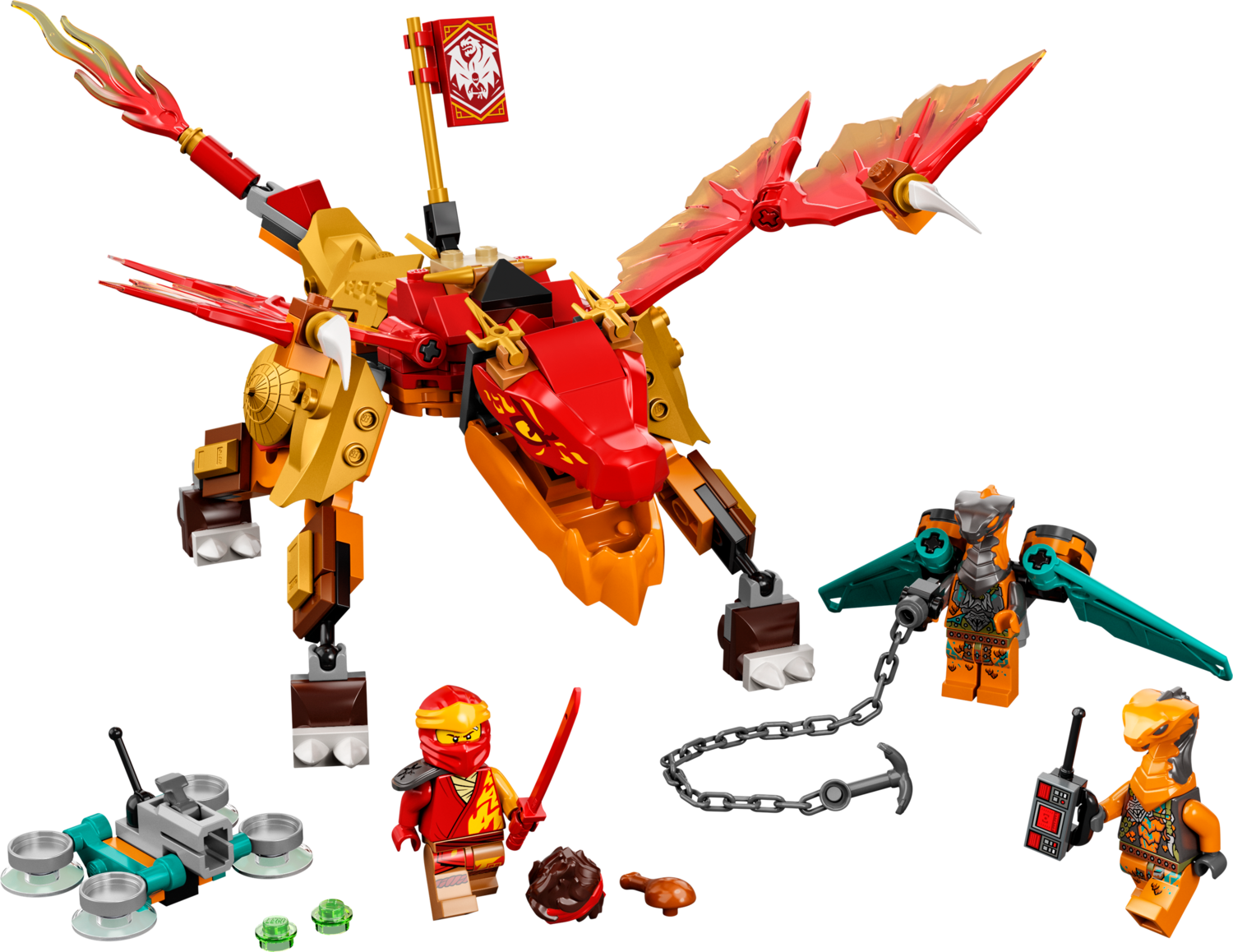 LEGO  Ninjago EVO Δράκος Φωτιάς του Κάι 71762 - LEGO, LEGO Ninjago