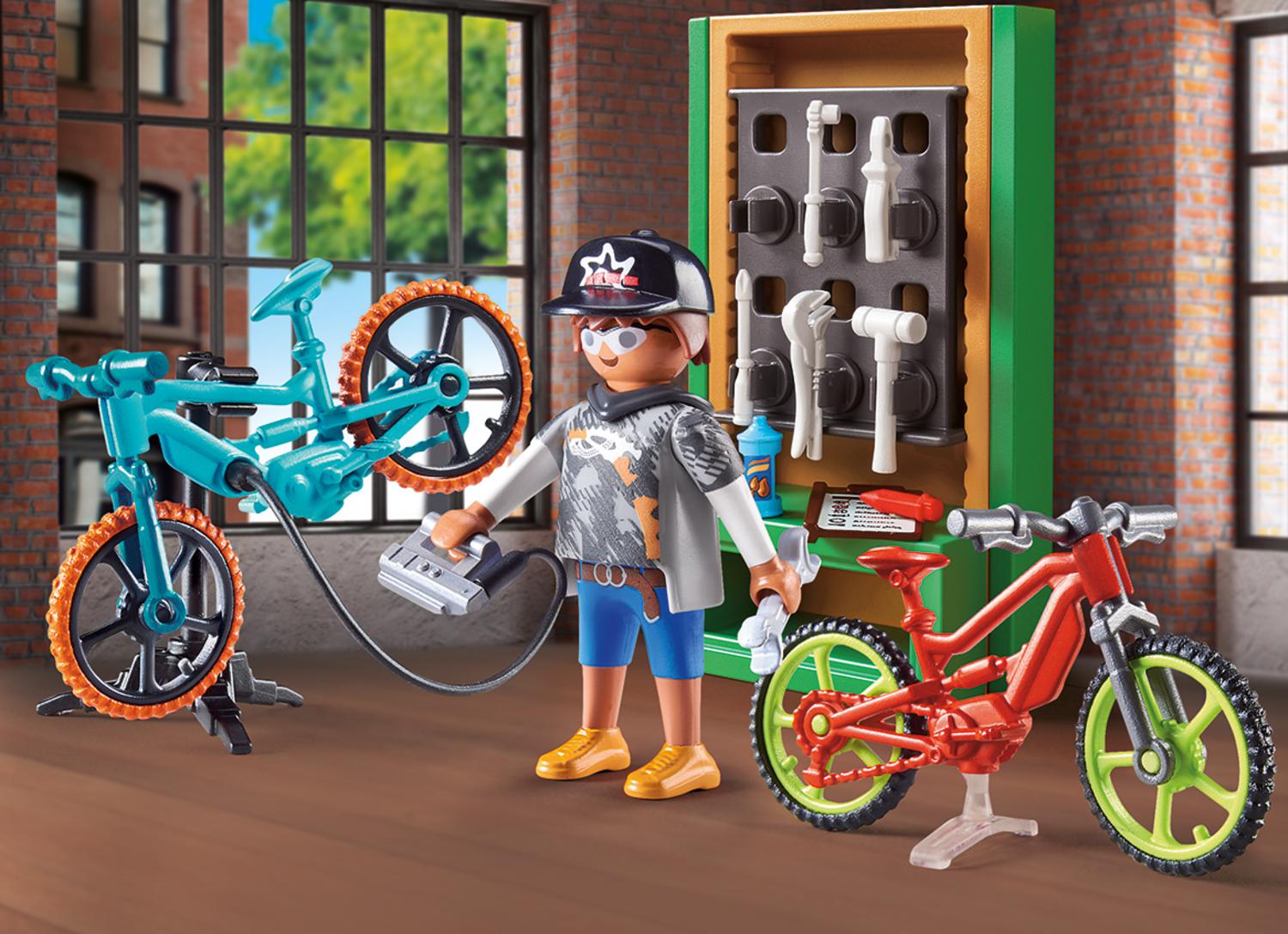 Playmobil City Life Gift Set Συνεργείο Ποδηλάτων 70674 - Playmobil, Playmobil City Life