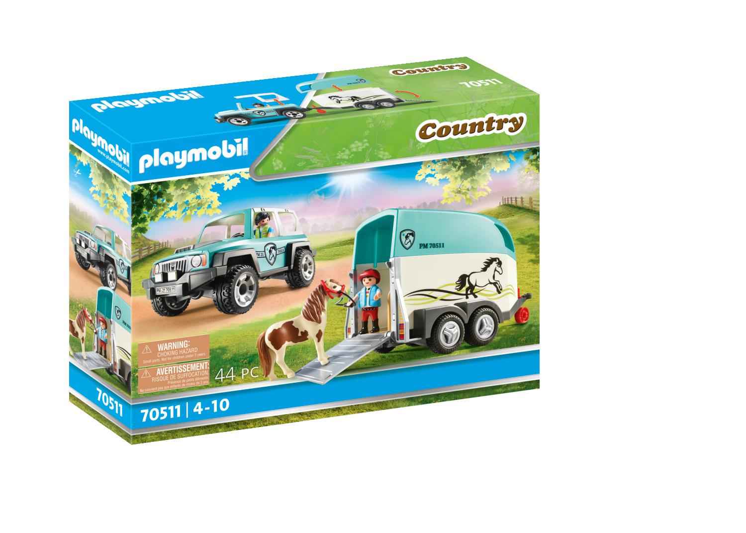 Playmobil Country Όχημα με Τρέιλερ Μεταφοράς Πόνυ 70511 - Playmobil, Playmobil Country