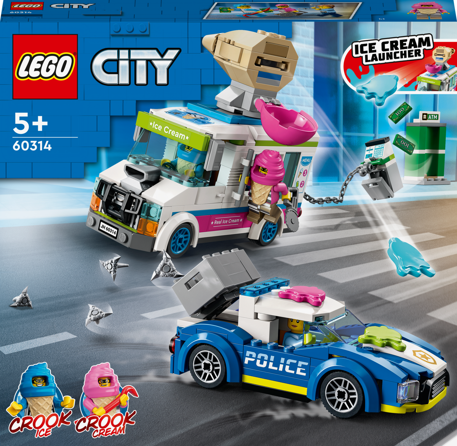 LEGO  City Police Αστυνομική Καταδίωξη Φορτηγού Παγωτών 60314 - LEGO, LEGO City, LEGO City Police