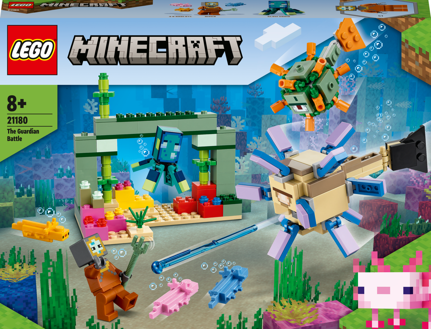 LEGO  Minecraft Η Μάχη των Φυλάκων 21180 - LEGO, LEGO Minecraft