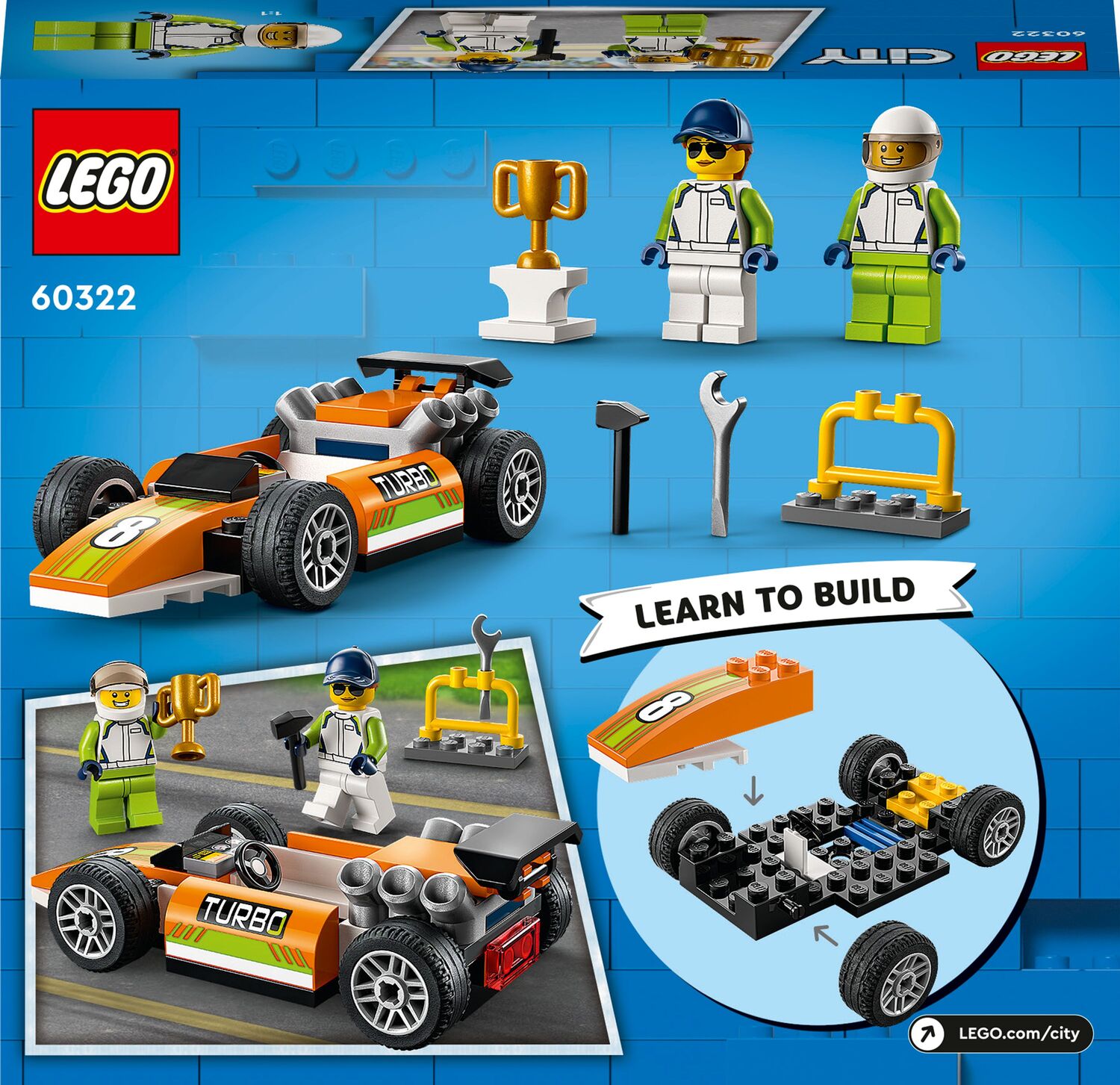 LEGO  City Great Vehicles Αγωνιστικό Αυτοκίνητο 60322 - LEGO, LEGO City, LEGO City Great Vehicles