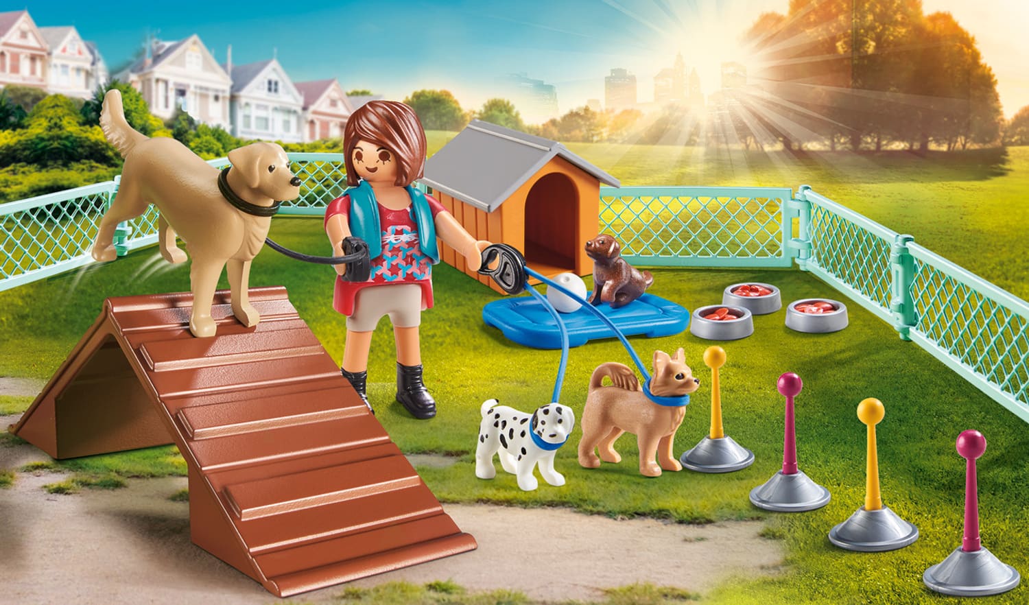 Playmobil City Life Gift Set Εκπαιδεύτρια Σκύλων 70676 - Playmobil, Playmobil City Life