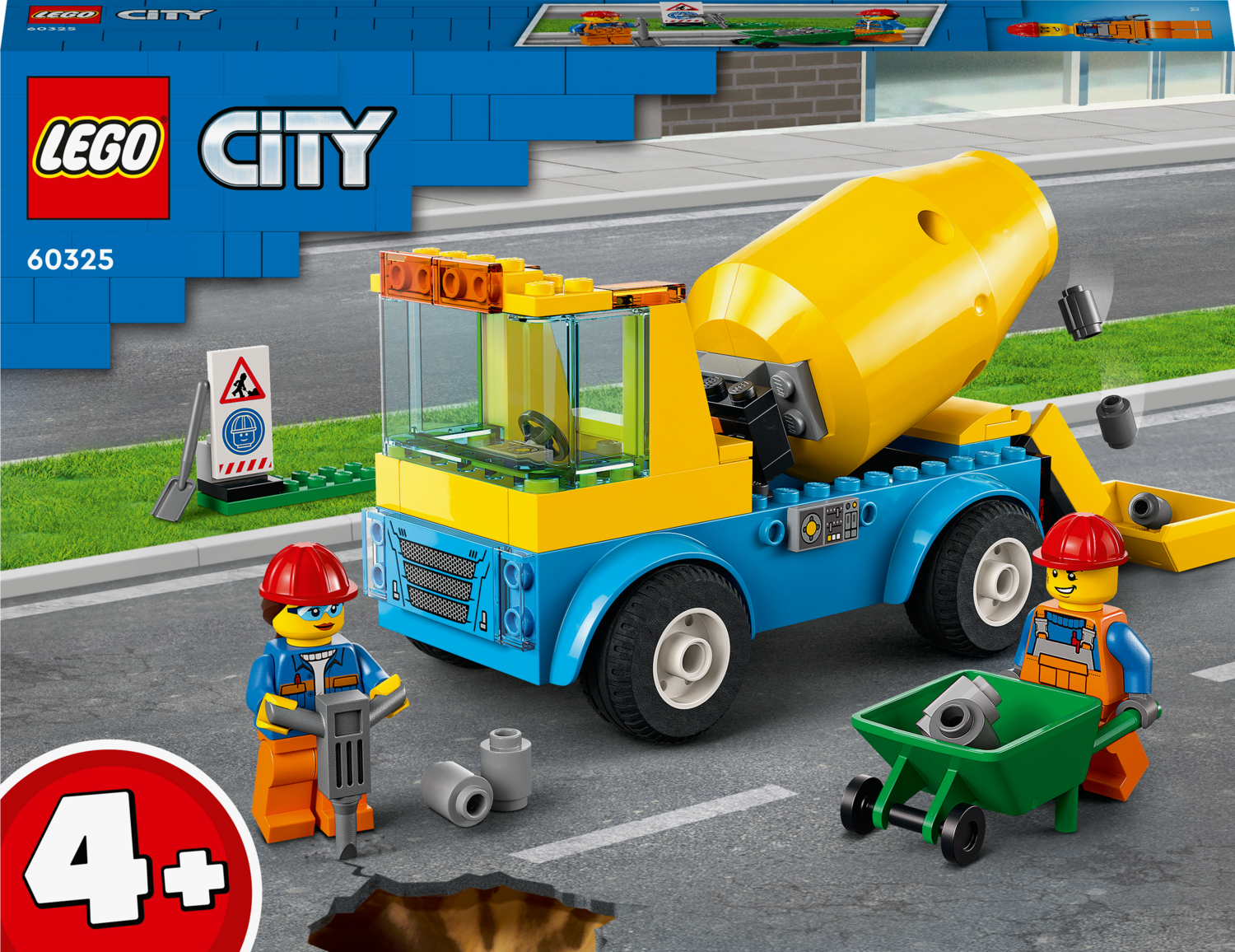 LEGO  City Great Vehicles Μπετονιέρα 60325 - LEGO, LEGO City, LEGO City Great Vehicles