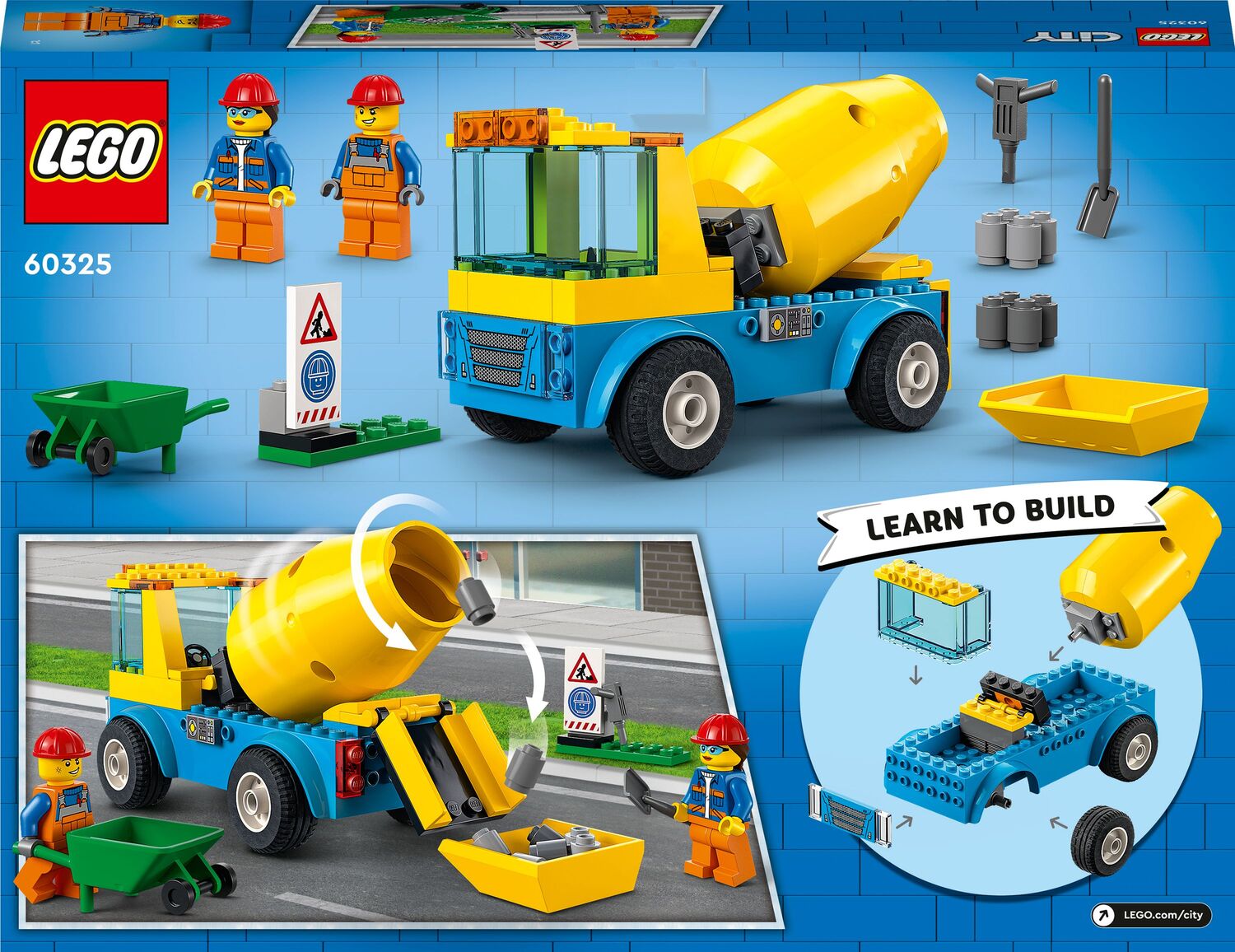 LEGO  City Great Vehicles Μπετονιέρα 60325 - LEGO, LEGO City, LEGO City Great Vehicles