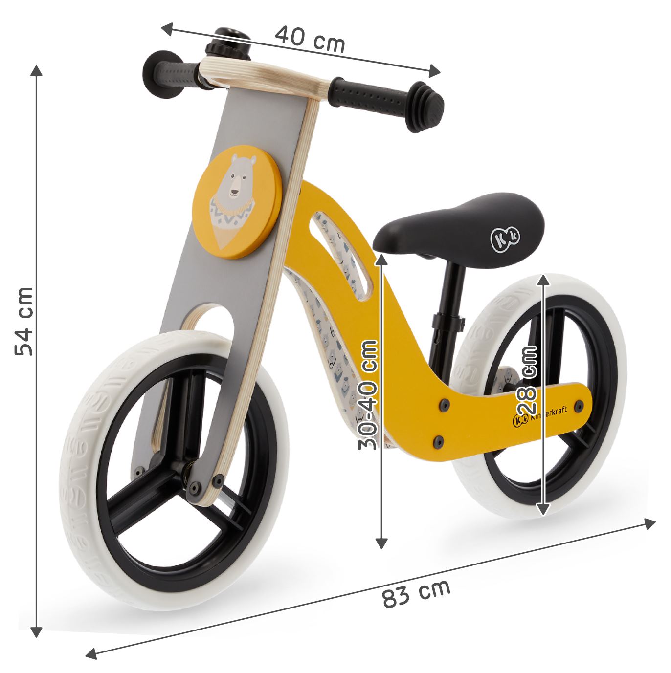 Kinderkraft Ποδήλατο Ισορροπίας Uniq, Honey - Kinderkraft