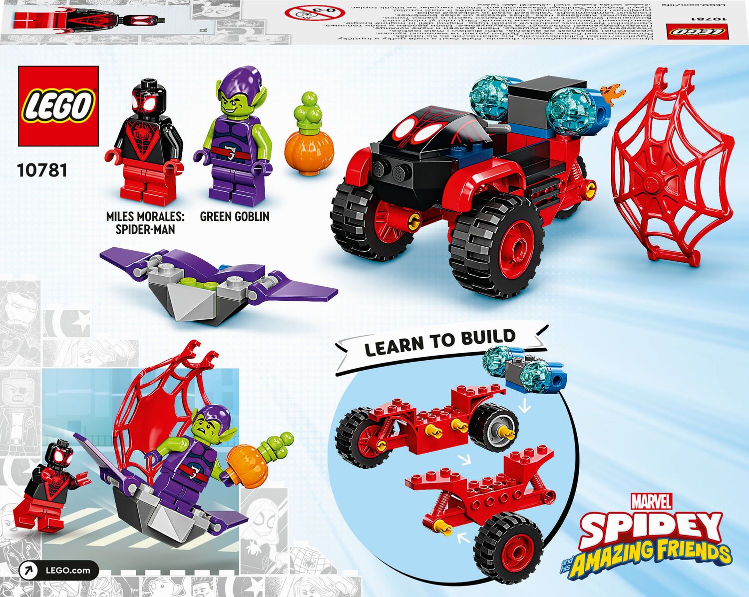 LEGO  Spidey Μάιλς Μοράλες: Σούπερ Τρίκυκλο του Σπάιντερ-Μαν 10781 - LEGO, LEGO Avengers, LEGO Marvel Super Heroes, LEGO Spider-Man, LEGO Super Heroes