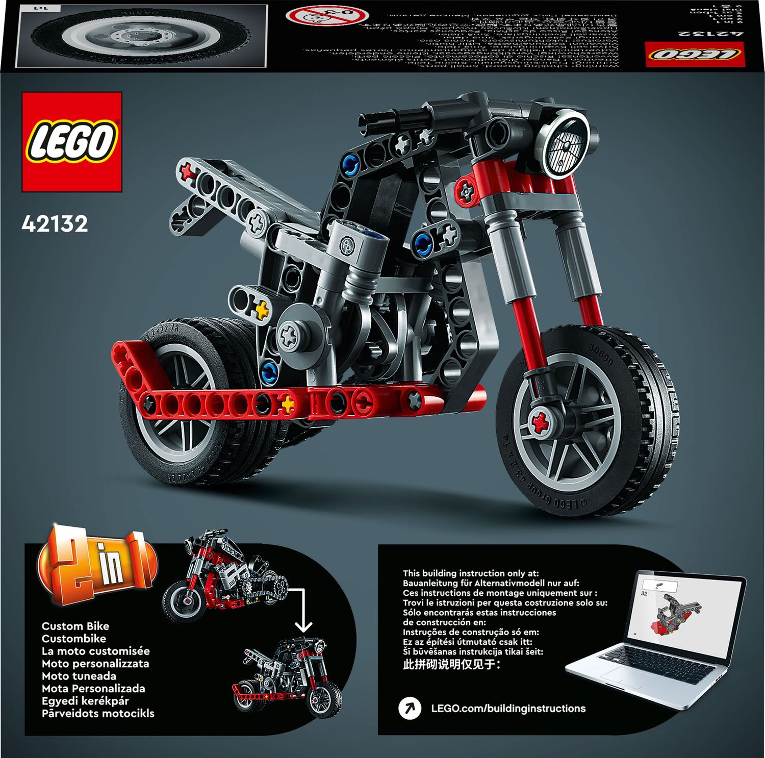 LEGO Technic Μοτοσικλέτα 42132 - LEGO, LEGO Technic