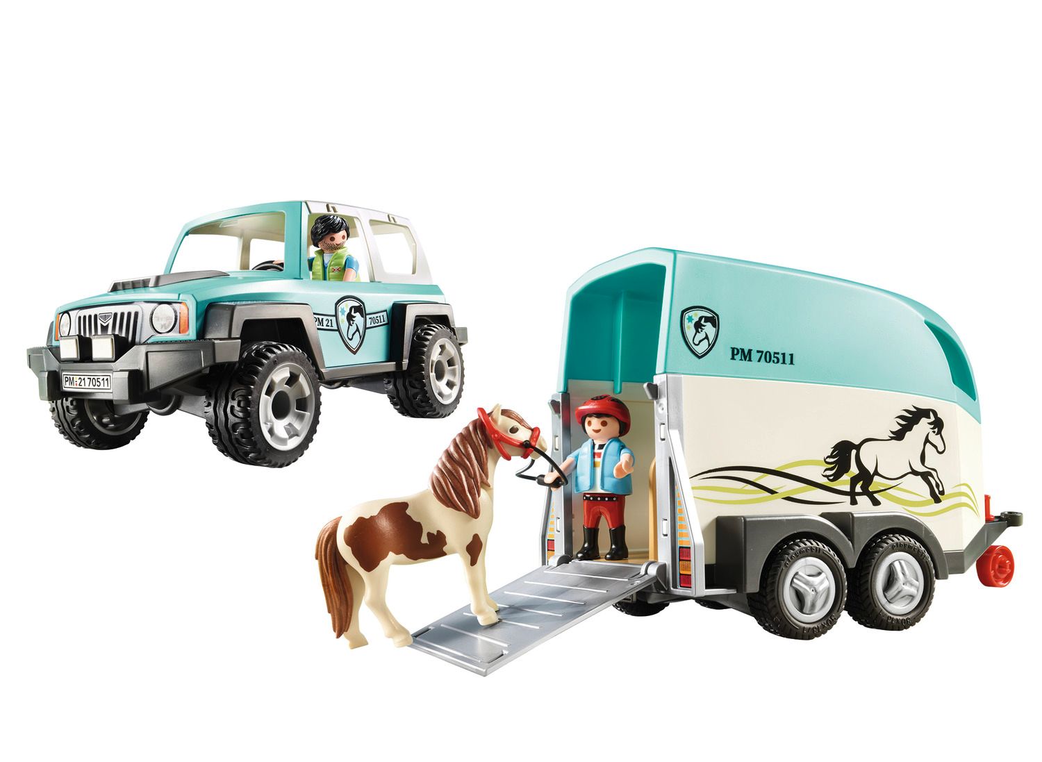 Playmobil Country Όχημα με Τρέιλερ Μεταφοράς Πόνυ 70511 - Playmobil, Playmobil Country