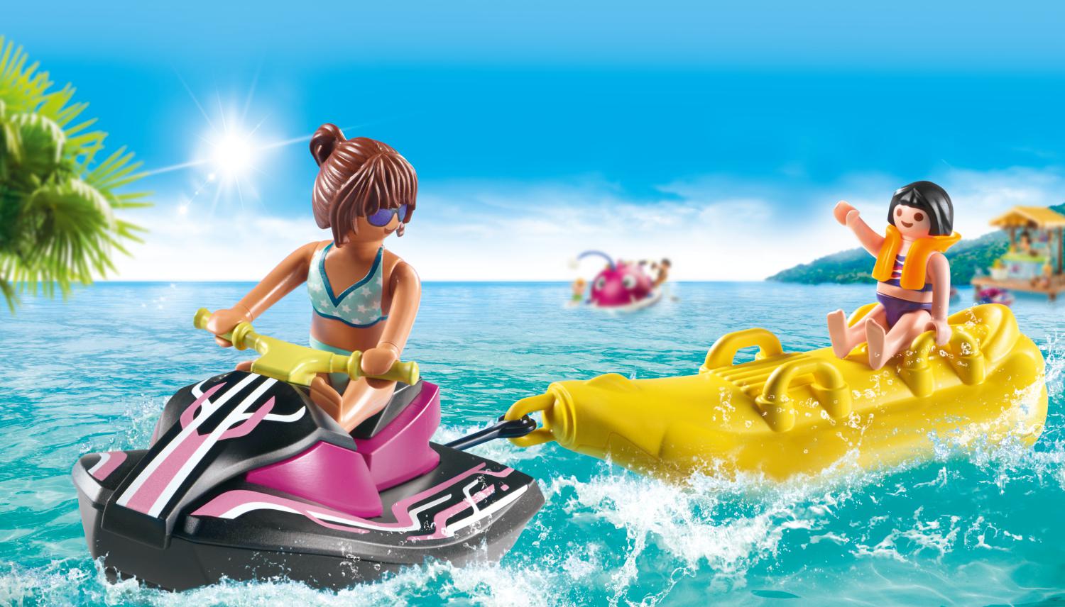 Playmobil Family Fun Starter Pack Aqua Scooter και Φουσκωτή Μπανάνα 70906 - Playmobil, Playmobil Family Fun