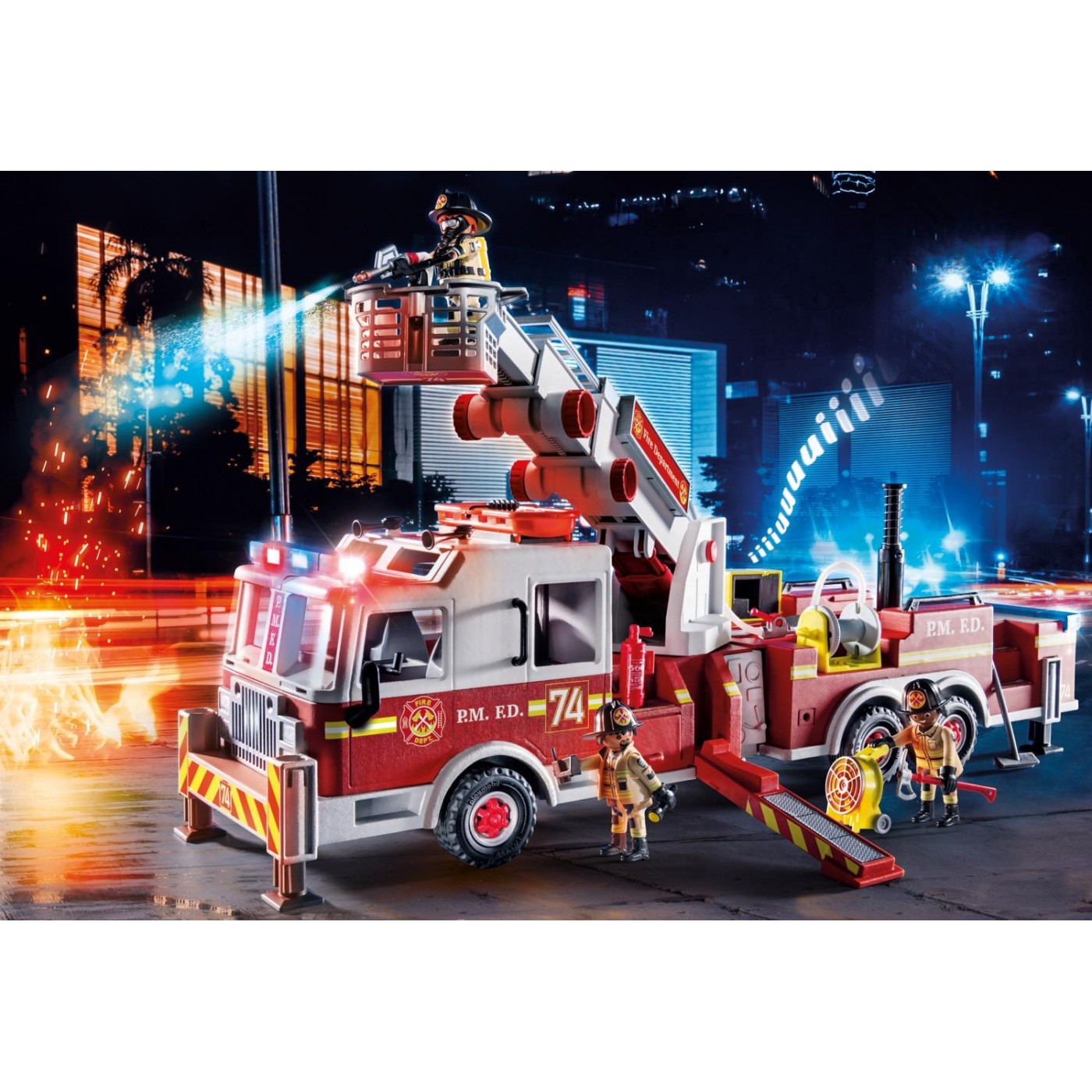 Playmobil City Action US Tower Ladder: Πυροσβεστικό όχημα 70935 - Playmobil, Playmobil City Action