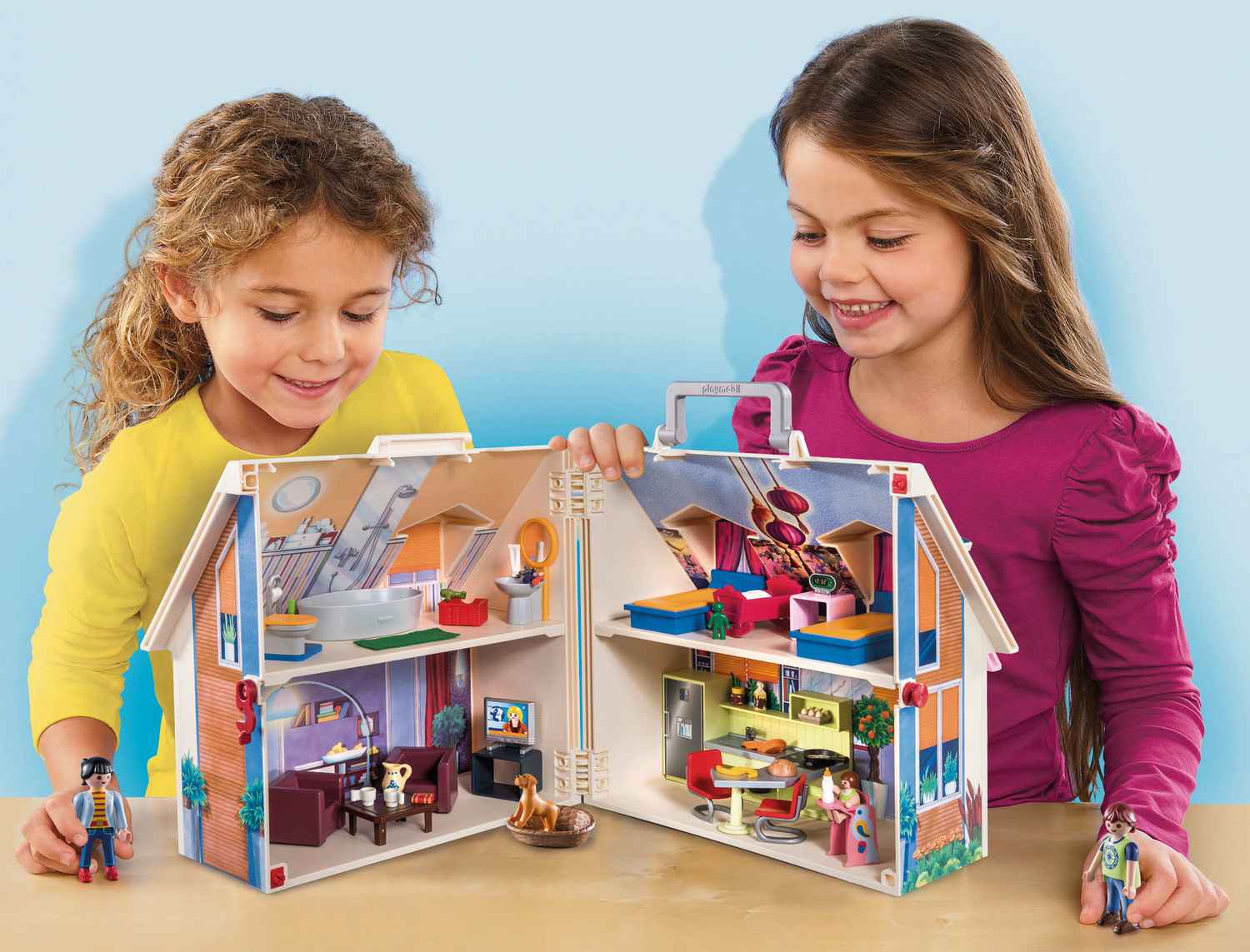 Playmobil Dollhouse Μοντέρνο Κουκλόσπιτο-βαλιτσάκι 70985 - Playmobil, Playmobil Dollhouse