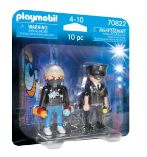 Playmobil City Action DuoPack Αστυνομικός και Καλλιτέχνης Γκράφιτι 70822 - Playmobil, Playmobil City Action, Playmobil Duo Pack