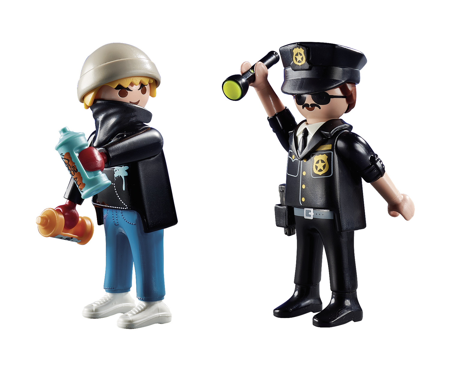 Playmobil City Action DuoPack Αστυνομικός και Καλλιτέχνης Γκράφιτι 70822 - Playmobil, Playmobil City Action, Playmobil Duo Pack