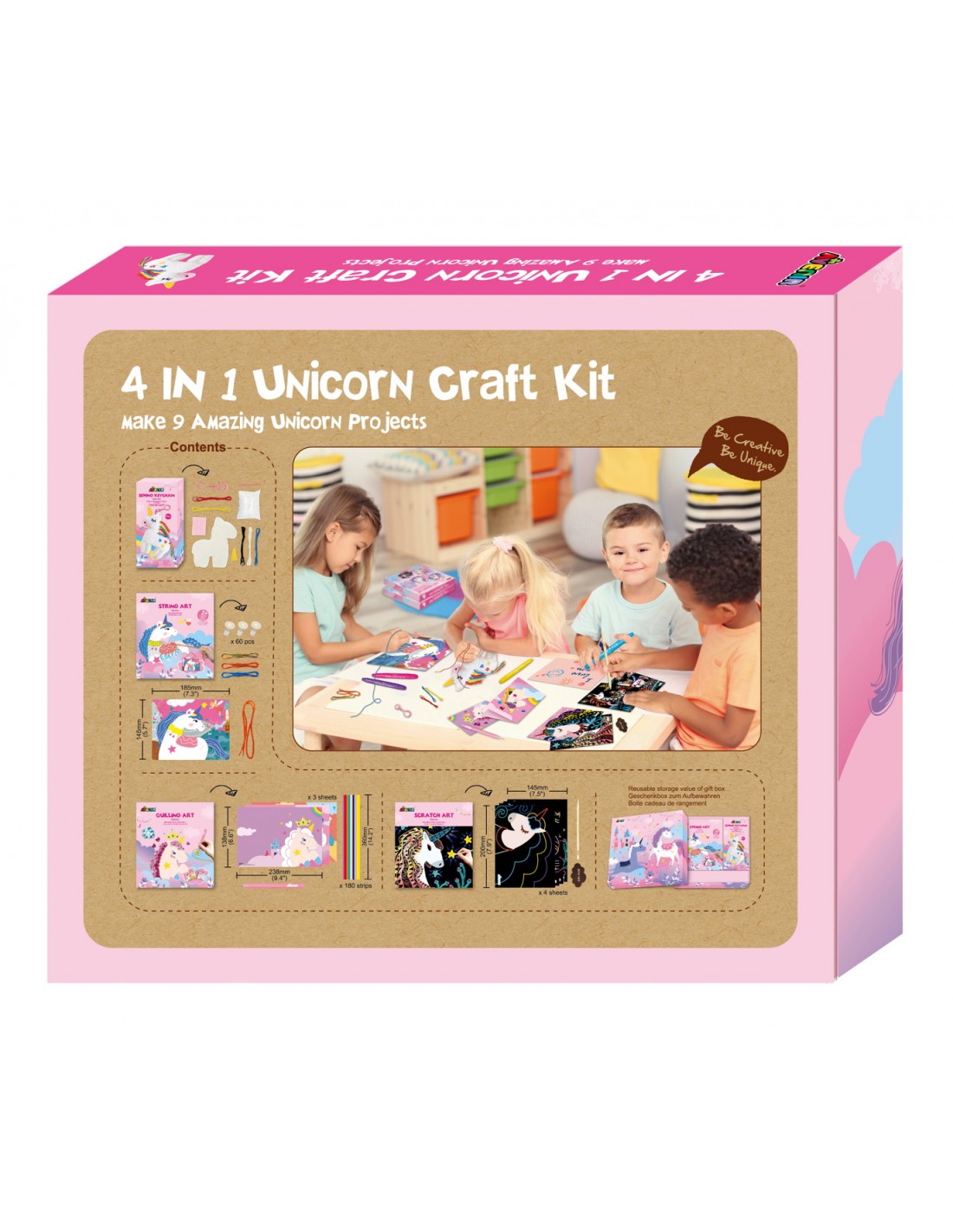 Avenir 4 in 1 Unicorn Craft Kit 60734 - Avenir