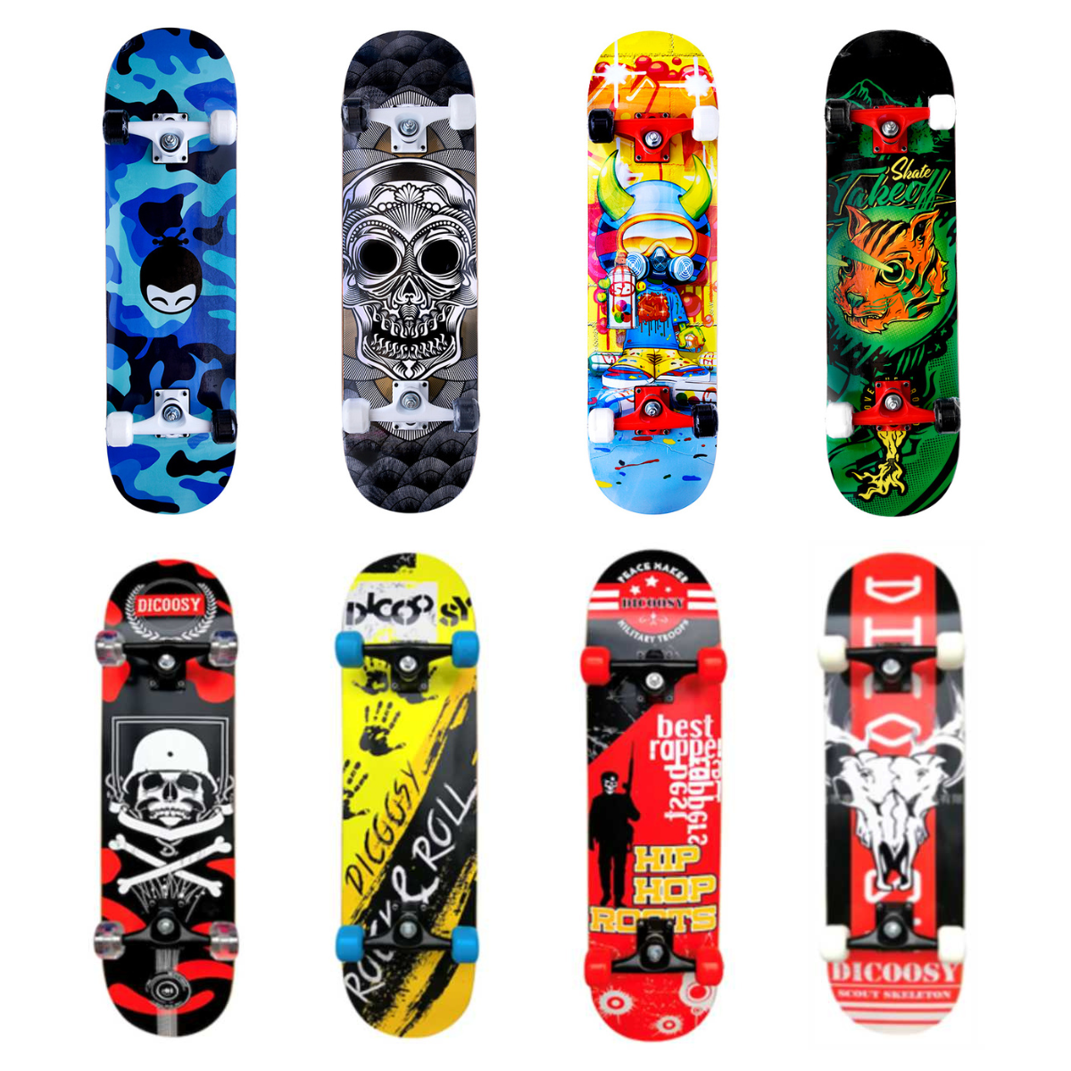 ΑΘΛΟΠΑΙΔΙΑ Skateboard Στενό Νο4 78.7εκ. 8 Σχέδια 001.5135 - ΑΘΛΟΠΑΙΔΙΑ