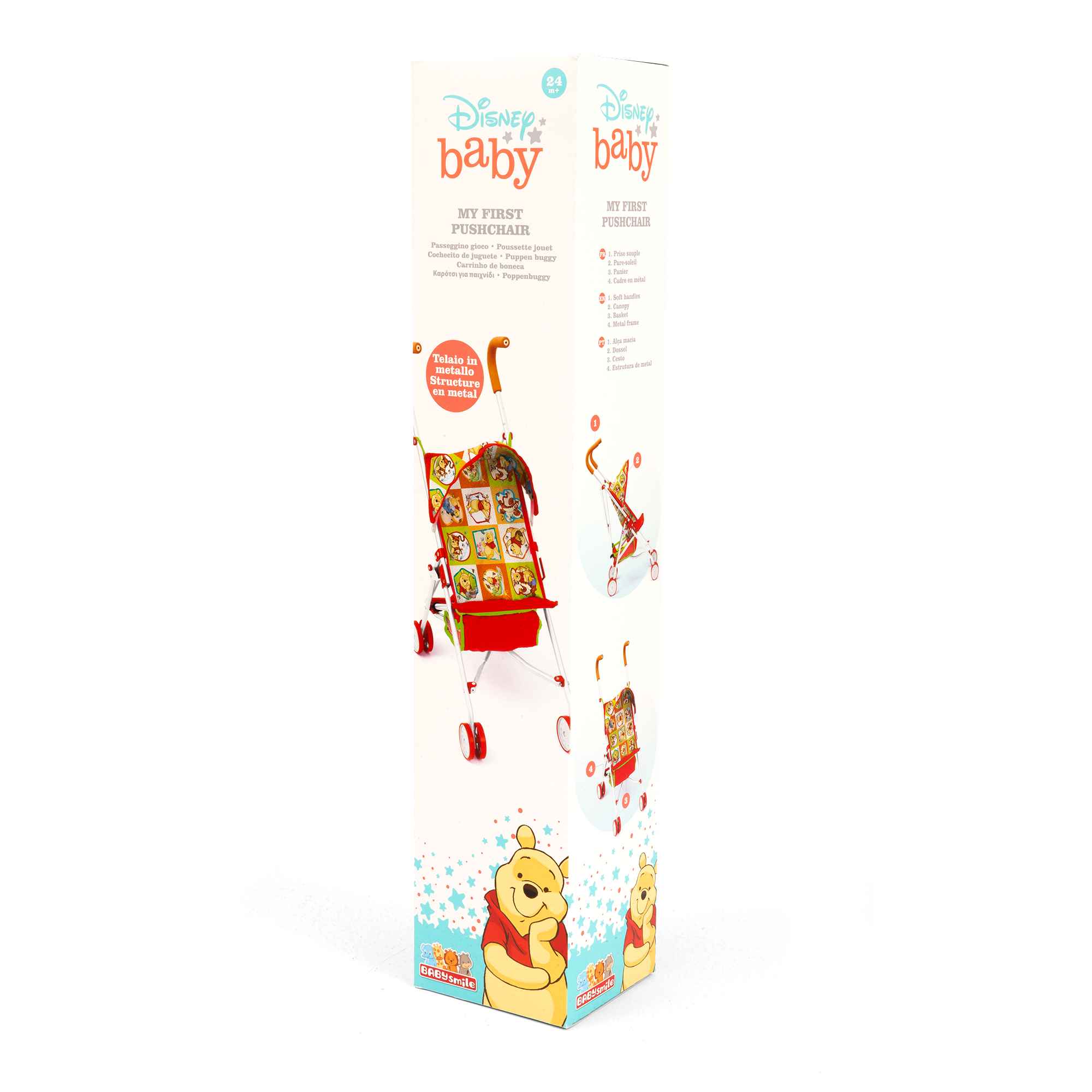 Baby Smile Καρότσι για Κούκλες Winnie The Pooh PRG00877 - Baby Smile