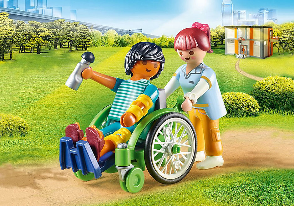 Playmobil City Life Ασθενής με Καροτσάκι 70193 - Playmobil, Playmobil City Life