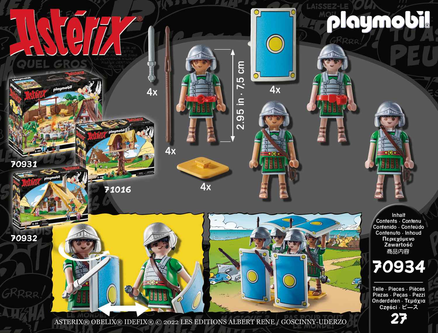 Playmobil Asterix : Ρωμαίοι Στρατιώτες 70934 - Playmobil, Playmobil Asterix