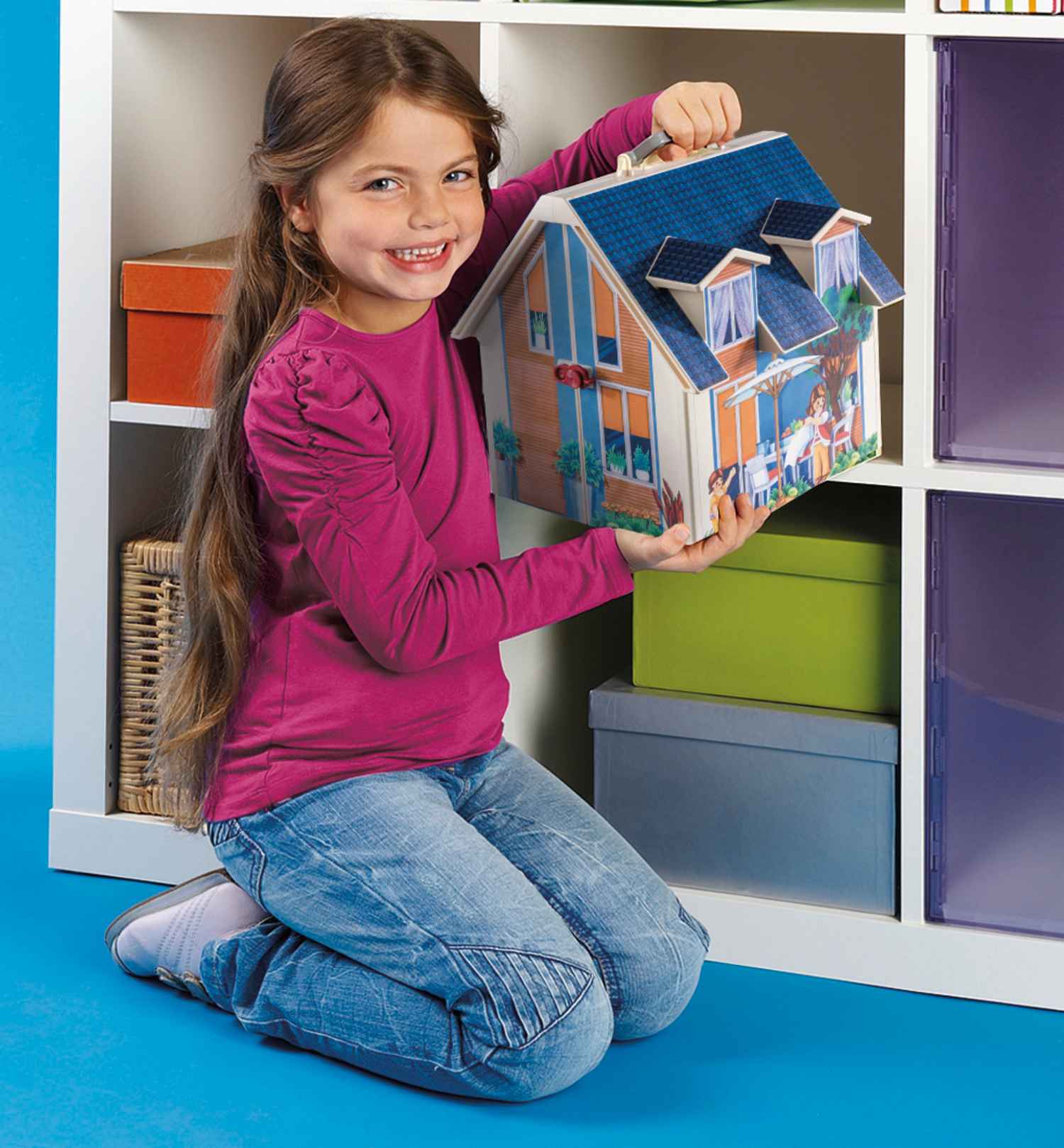 Playmobil Dollhouse Μοντέρνο Κουκλόσπιτο-βαλιτσάκι 70985 - Playmobil, Playmobil Dollhouse