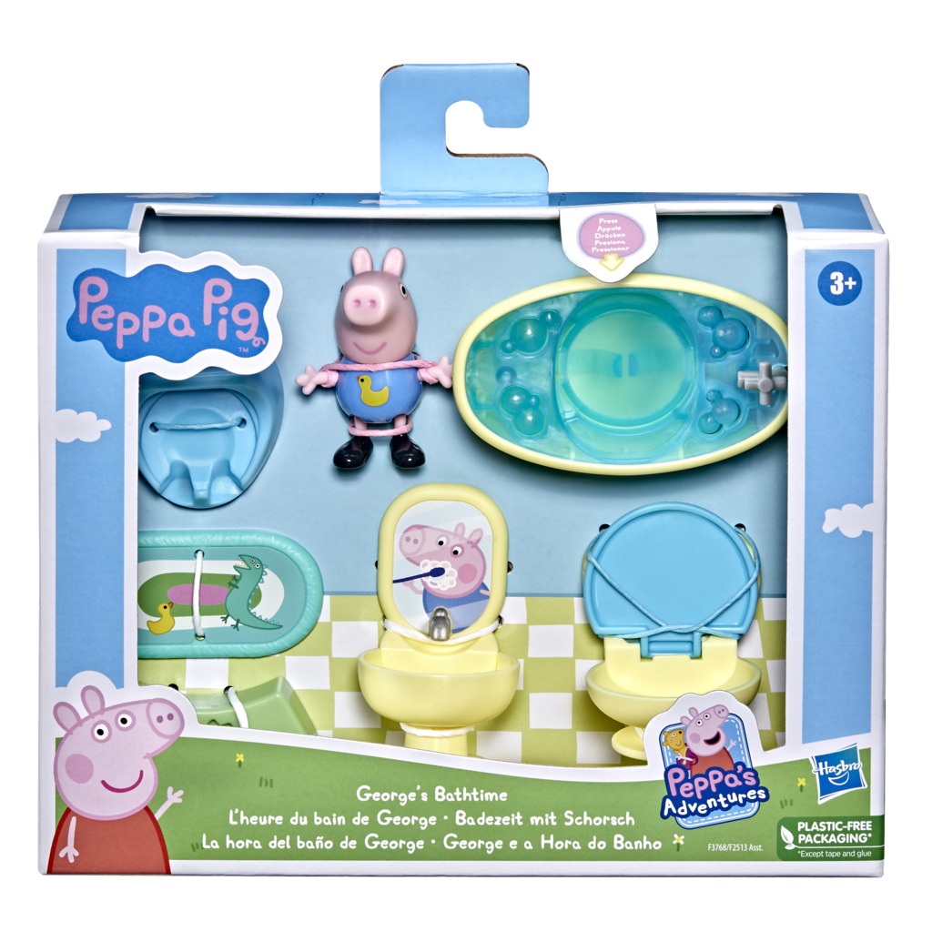 Peppa Pig Little Rooms Peppa's Adventures Σετ Δωμάτια 2 Σχέδια F2513 - Peppa Pig