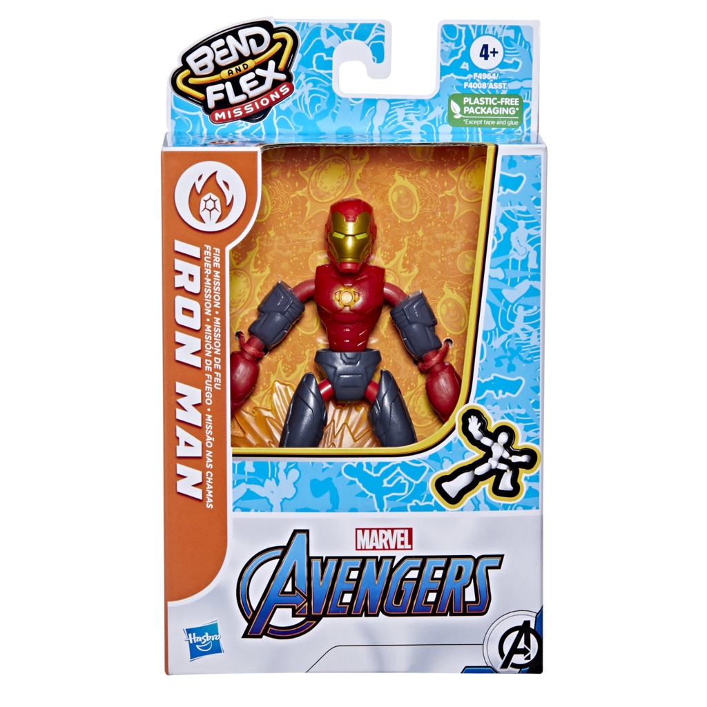 Avengers Bend and Flex Missions Φιγούρες 6 Ιντσών 4 Σχέδια F4008 - Avengers