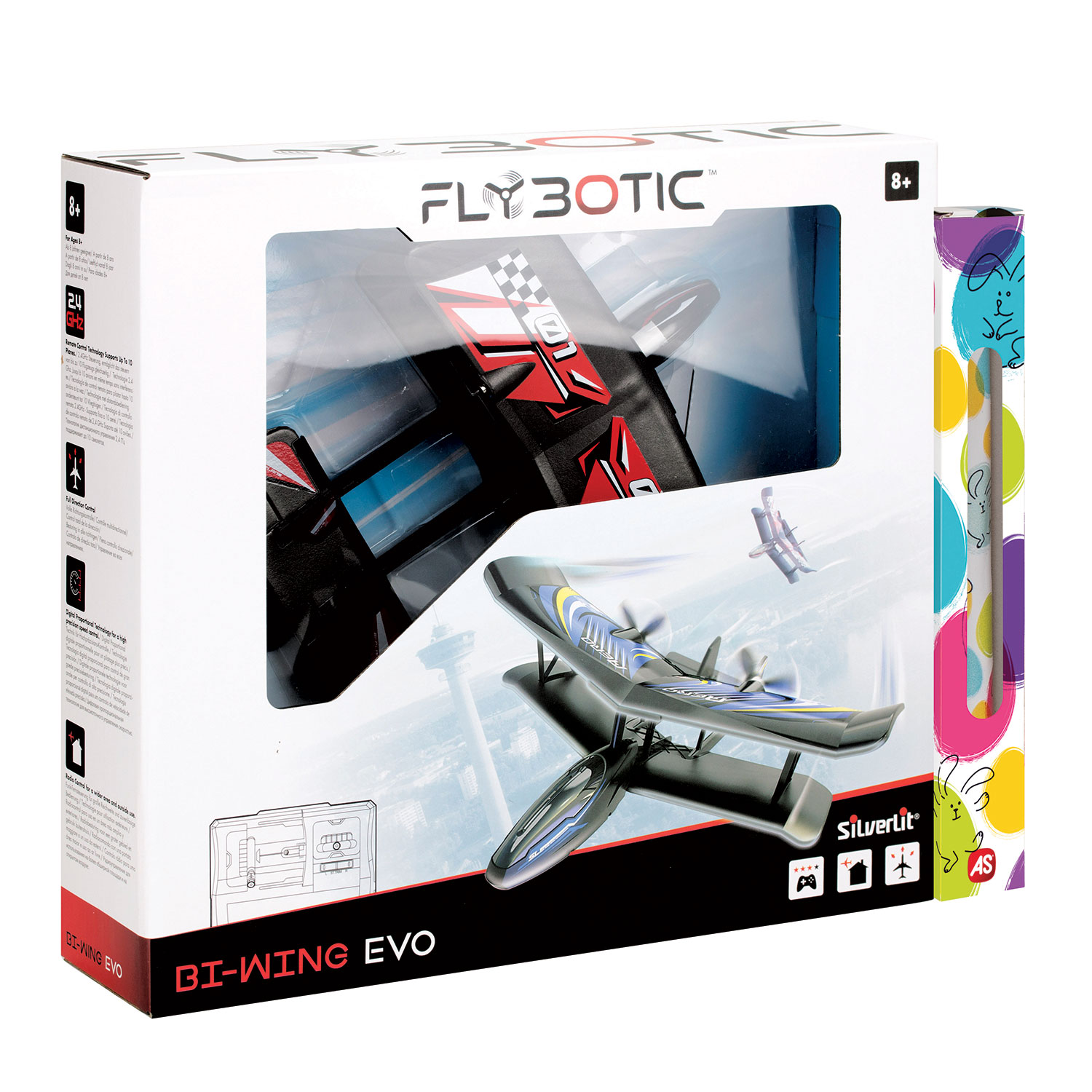 Silverlit Flybotic Bi-Wing Evo Τηλεκατευθυνόμενο Αεροπλάνο Για 8+ Χρονών 7530-85739 - Silverlit