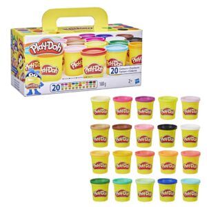 Play-Doh Super Color Pack - 20 Βαζάκια Πλαστοζυμαράκια A7924 - Play-Doh