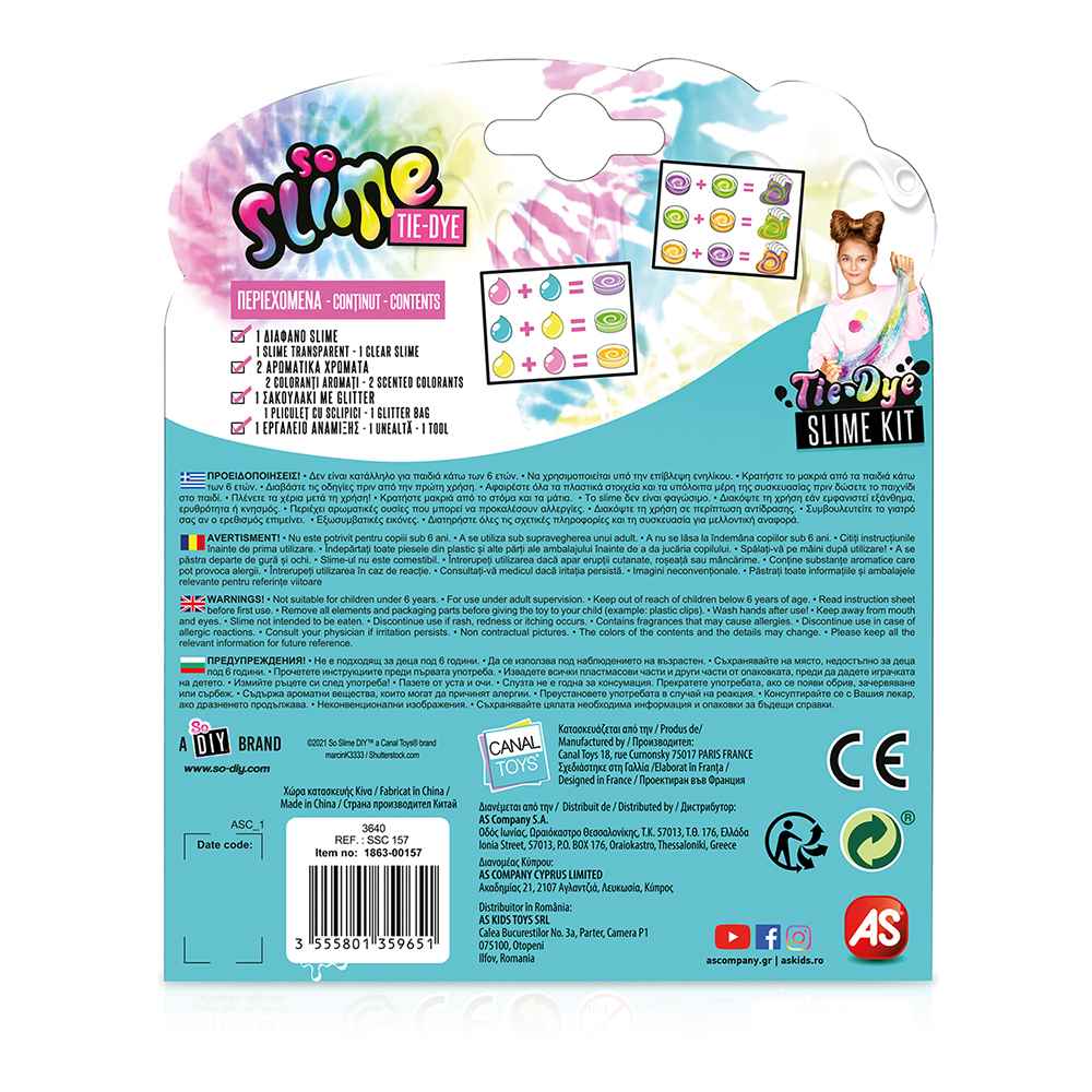 So Slime Tie-Dye Slime Kit 1863-00157 - So Slime