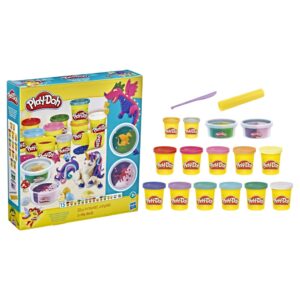 Play-Doh Magical Sparkle Pack - 15 Βαζάκια Πλαστοζυμαράκια F3612 - Play-Doh