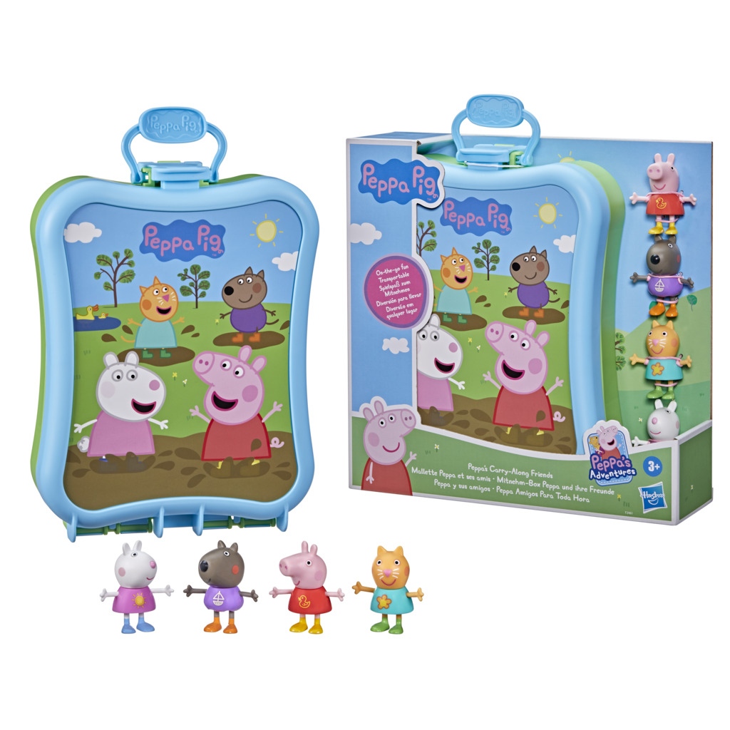 Peppa Pig Carry-Along Friends Σετ Θήκη με 4 Φιγούρες F2461 - Peppa Pig