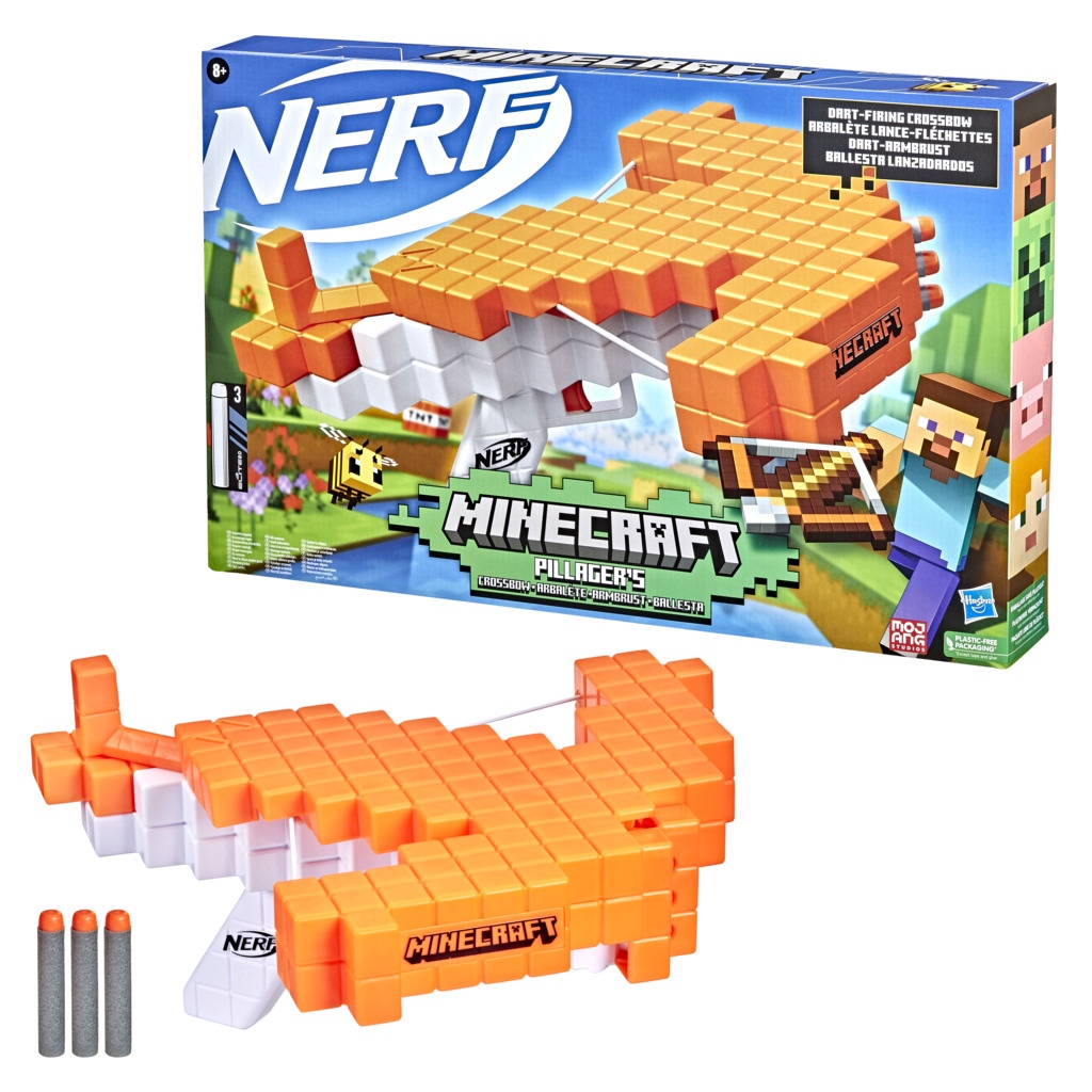 NERF Minecraft Εκτοξευτής Pillager's Crossbow F4415 - NERF