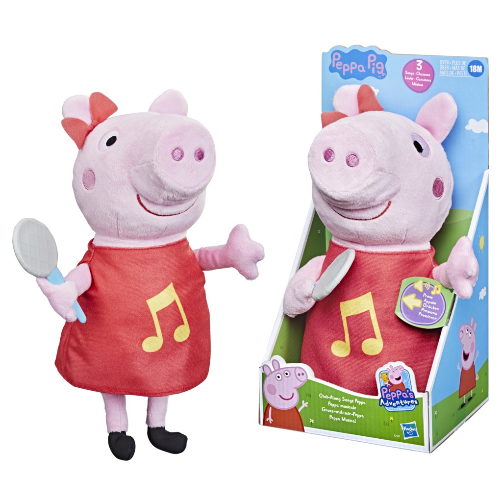 Peppa Pig Oink-Along Songs Λούτρινο Peppa που Τραγουδάει F2187 - Peppa Pig