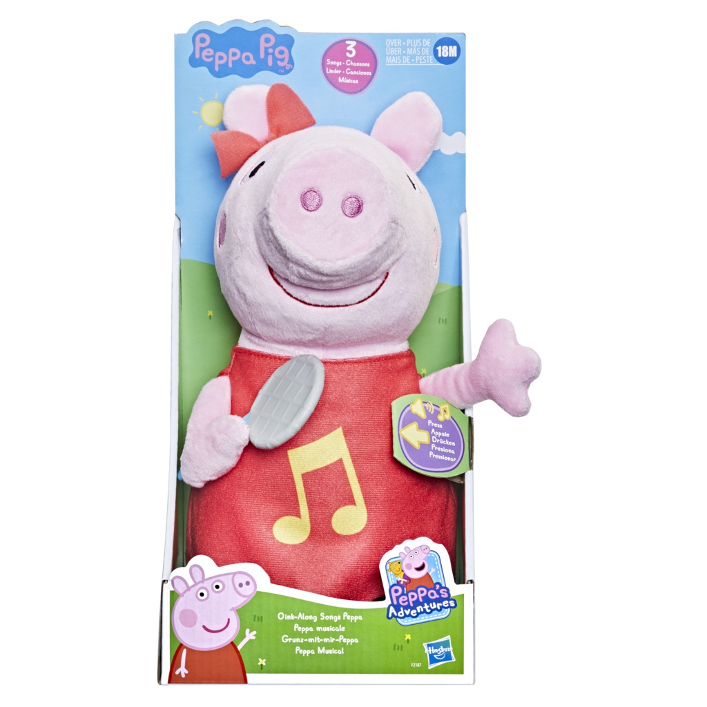 Peppa Pig Oink-Along Songs Λούτρινο Peppa που Τραγουδάει F2187 - Peppa Pig