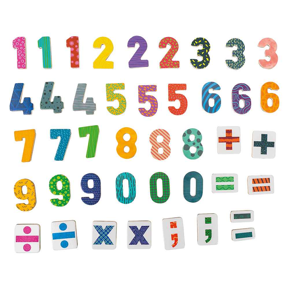 AS Magnet Box Αριθμοί Και Μαθηματικά Σύμβολα 42 Εκπαιδευτικοί Ξύλινοι Μαγνήτες 1029-64051 - AS Company