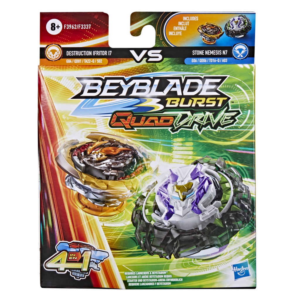 Beyblade Burst QuadDrive Dual Pack Διάφορα Σχέδια F3337 - Beyblade