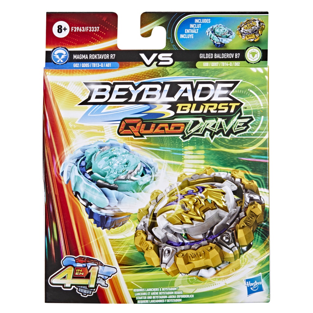 Beyblade Burst QuadDrive Dual Pack Διάφορα Σχέδια F3337 - Beyblade