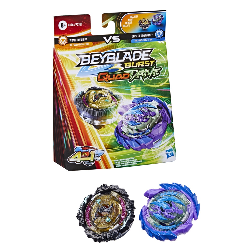 Beyblade Burst QuadDrive Dual Pack Διάφορα Σχέδια F3337 - Beyblade