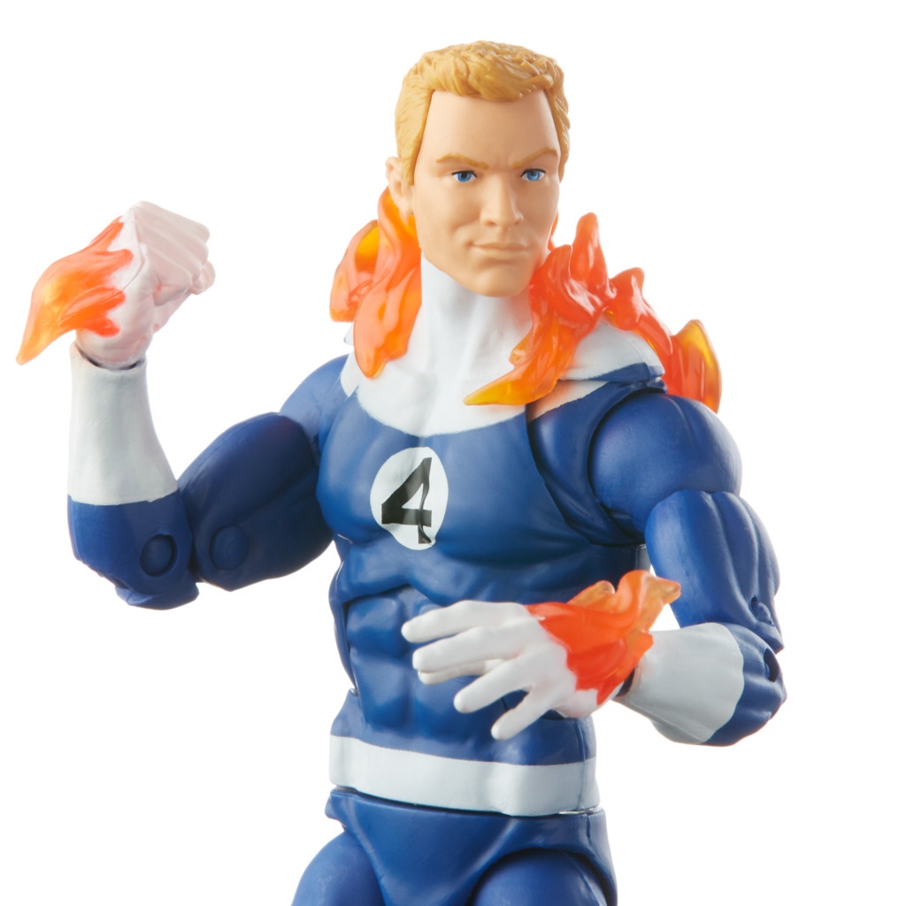 Marvel Legends Series Φιγούρα 6 Ιντσών Fantastic Four Retro Human Torch F4595 - Hasbro Fans, Marvel