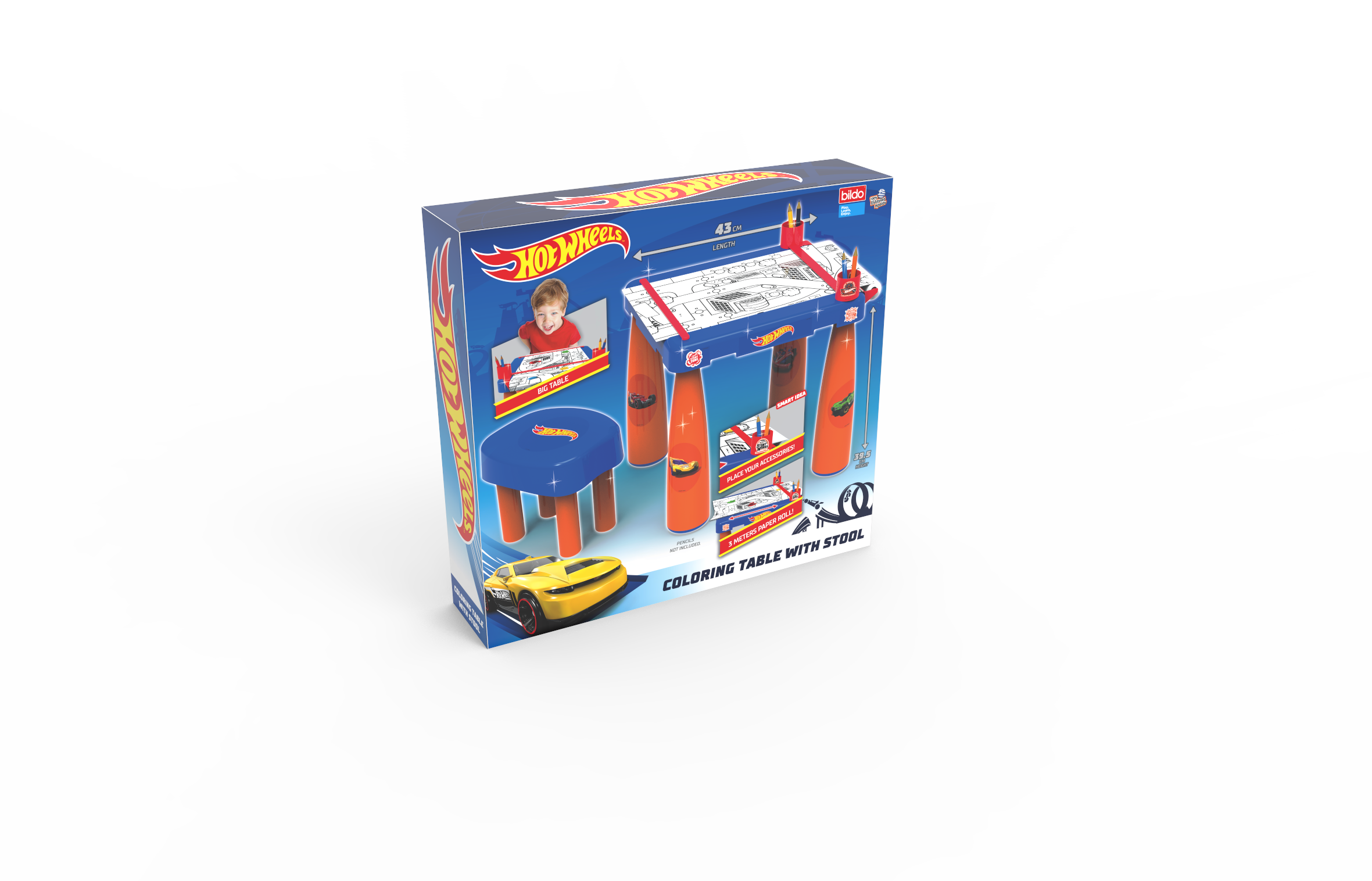 Bildo Hot Wheels Τραπεζάκι Ζωγραφικής 862-96170 - Bildo