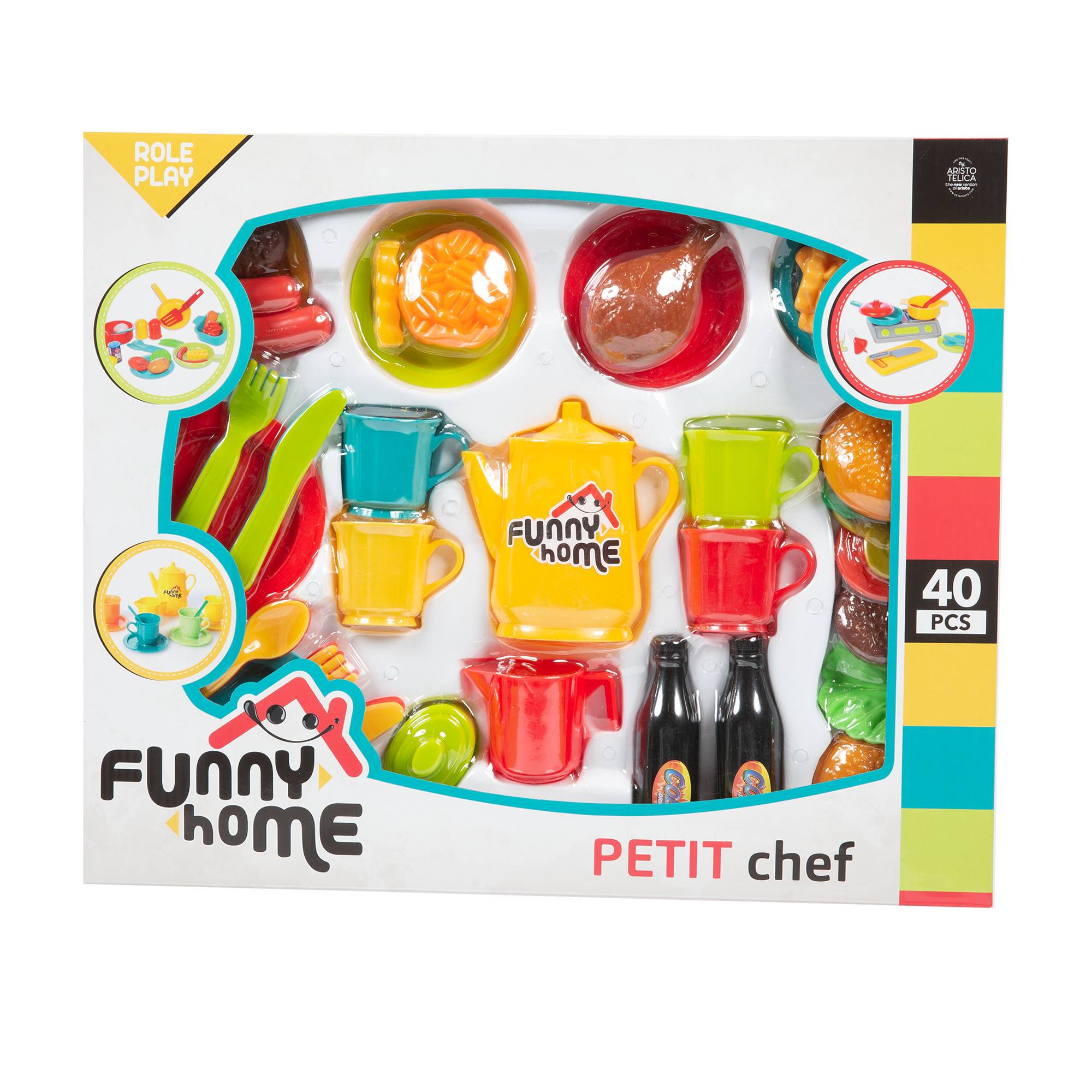 Funny Home Παιδικά Αξεσουάρ Κουζίνας 40τμχ 3 Σχέδια PRG00742 - Funny Home