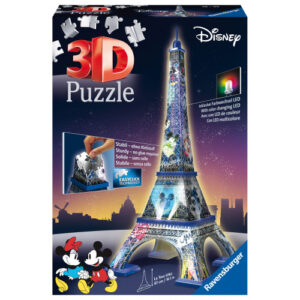 Ravenburger 3D Παζλ Night Edition Πύργος του Άιφελ Disney 216 τεμ. 12520 - Ravensburger