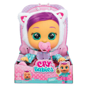 Cry Babies Κλαψουλίνια Dressy Daisy Διαδραστική Κούκλα Αληθινά Δάκρυα 4104-81925 - Κλαψουλίνια - Cry Babies