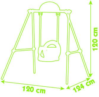 Smoby Pico Παιδική Κούνια Με Βάση SMY310046 - SMOBY