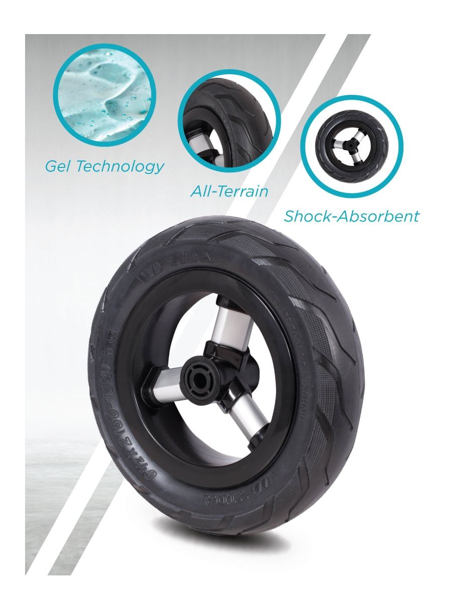 QPlay Rito Air Gel Wheels Σπαστό Τρίκυκλο Ποδήλατο Μαύρο 01-1212040-06 - Q Play