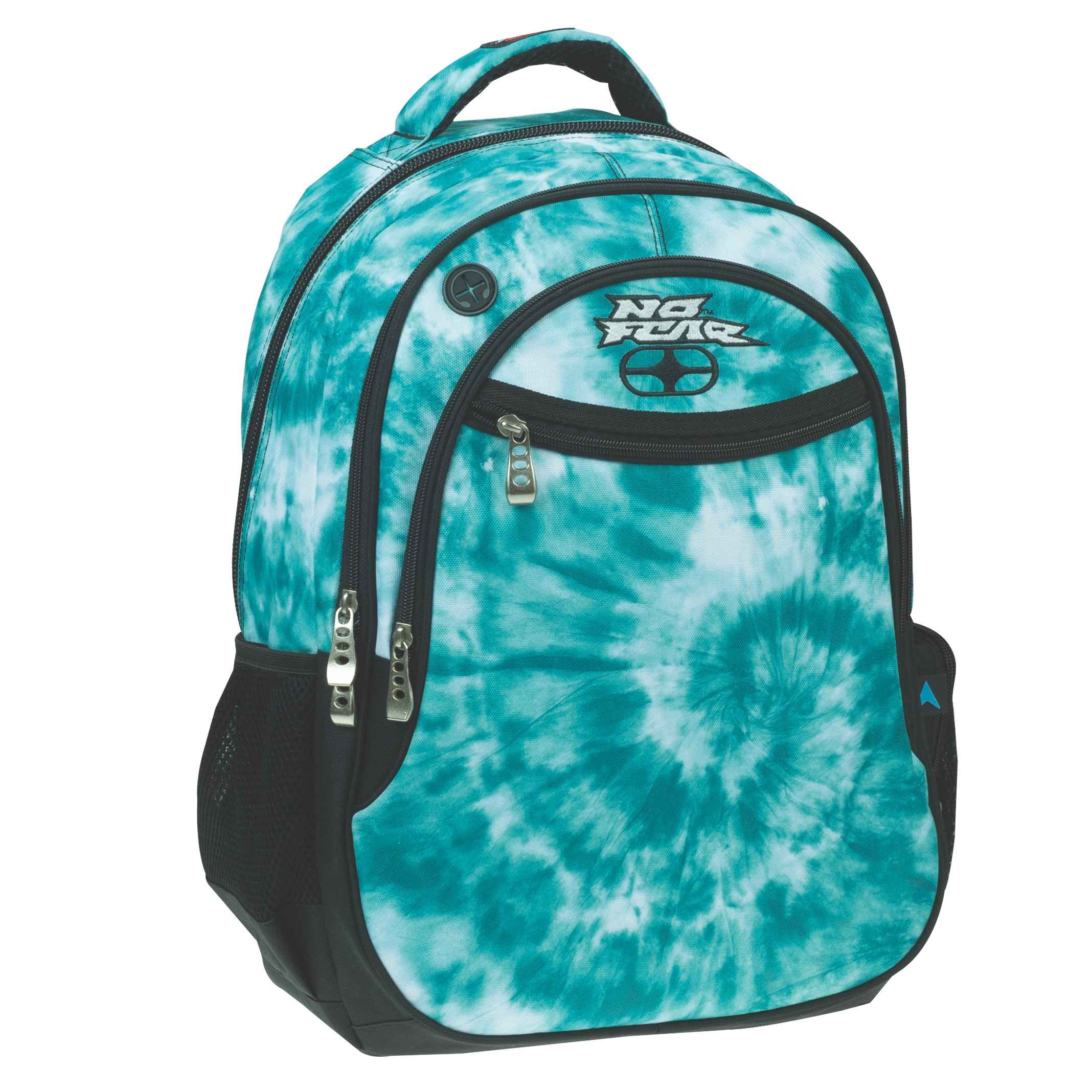BMU Τσάντα Πλάτης Δημοτικού No Fear Tie Die Τιρκουάζ 347-97031 - BMU
