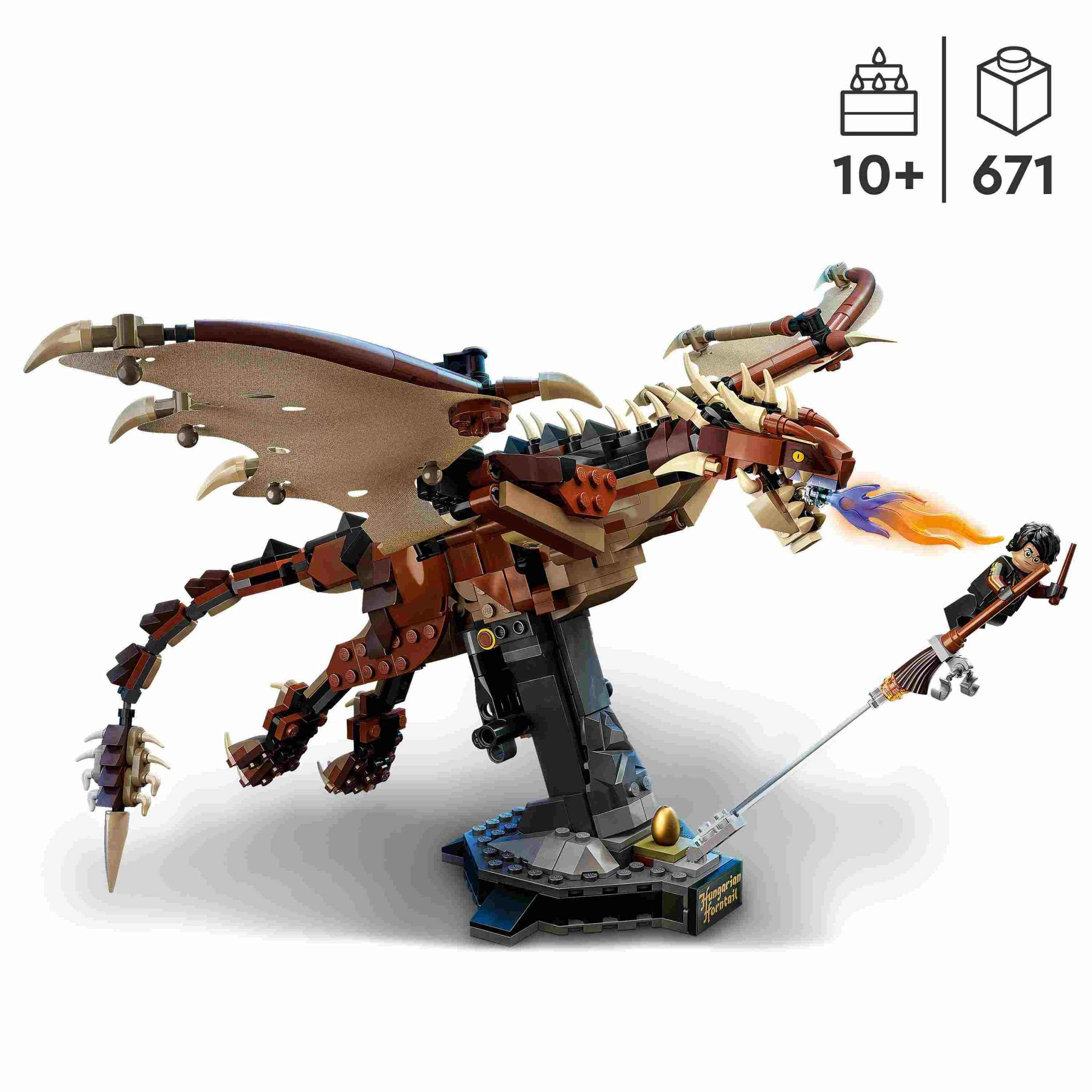 LEGO Harry Potter Ουγγρικός Δράκος Horntail 76406 - LEGO, LEGO Harry Potter